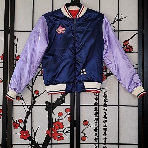 Vintage American Girl Varsity Bomber Reversible Jacket. - Picture 1 of 9